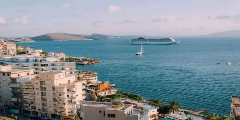 Vlore sea picture, taken from the balcony