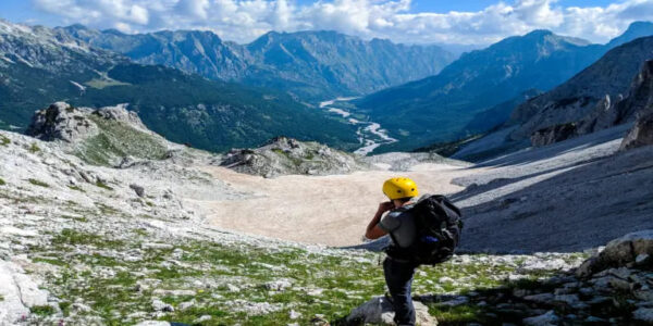 Hiking in Albanian mountains